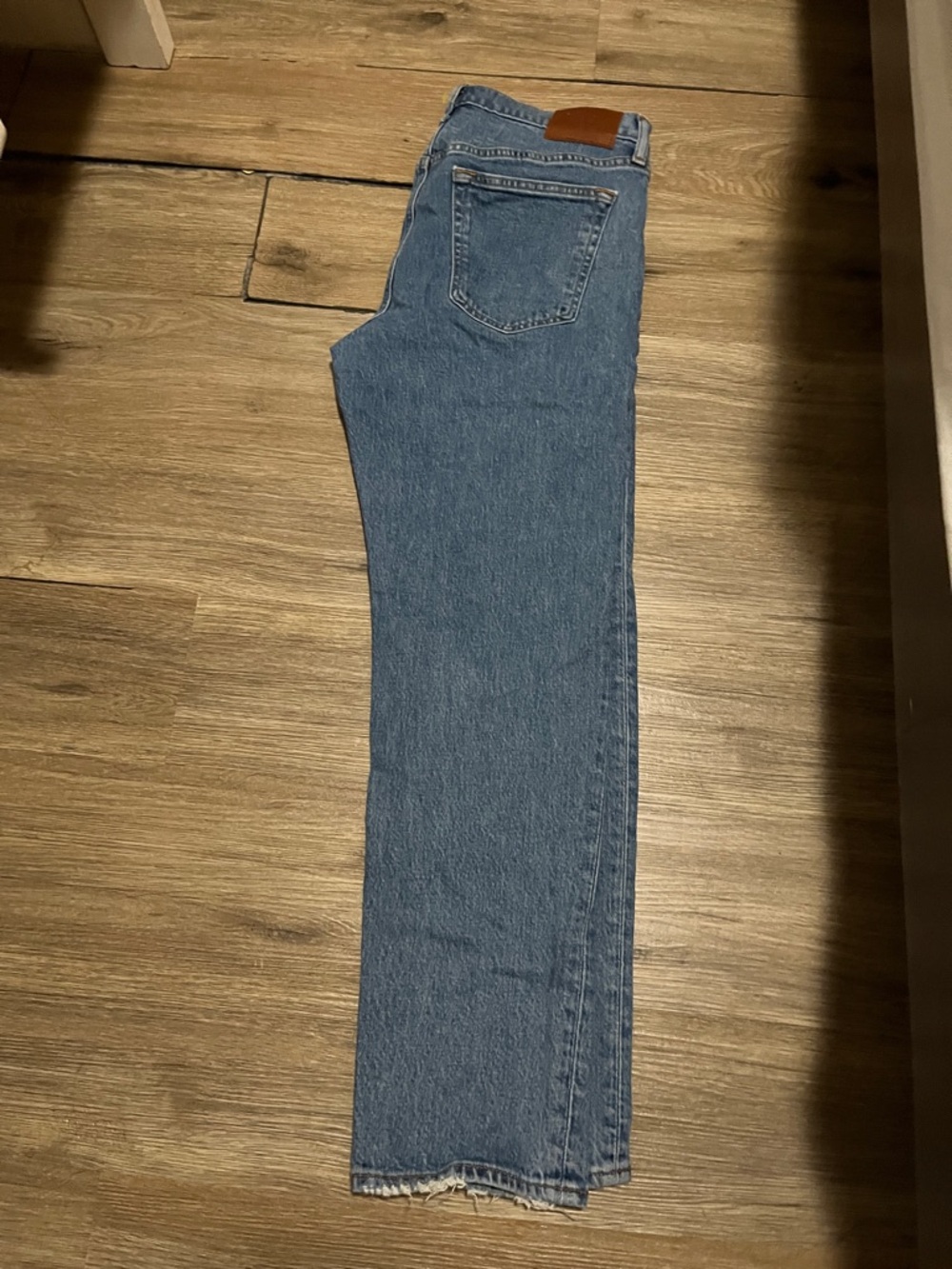 Abercrombie & Fitch Men's Straight-Leg Jeans in Medium Blue